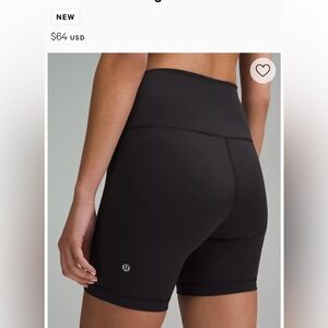 Lululemon Wunder Train High-Rise Short Black Size 6